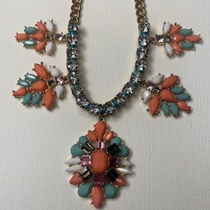 Multicolored statement necklace